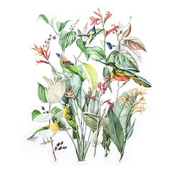 Clear Stickers Exotic Garden 12pcs