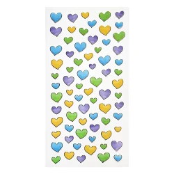 Прозрачни стикери Цветни сърца