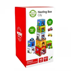 Woopie Pyramid cubes City and cars, 12+ months