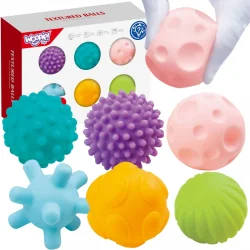 Woopie Sensory baby balls 6 pieces, 6+ months