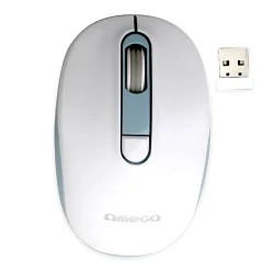 Omega wireless mouse OM220WB, white/blue