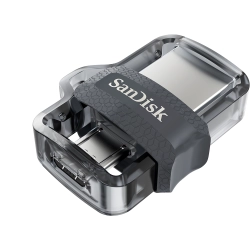 Памет USB 3.0/micro USB 64GB SanDisk Ultra Dual Drive m3.0 OTG черен