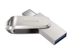 Памет USB 3.1 Gen 1/Type-C 256GB SanDisk Ultra Dual Drive Luxe сребрист