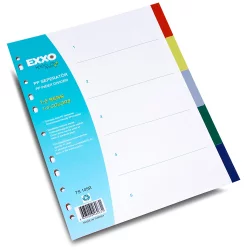 Exxo PVC divider A4 5 colors