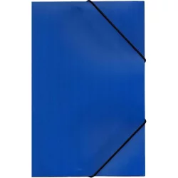 Pvc folder with elastic band A4 blue