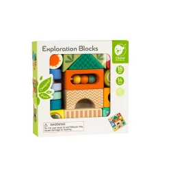 Classic World Montessori Sensory Wooden Cubes, 18+ months