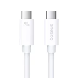 Кабел Baseus USB C-C 1м. бял
