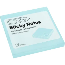 Sticky notes 75/75 blue pastel 100sheets