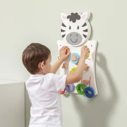 Viga Toys Wooden wall game Zebra Shapes, 1+ years