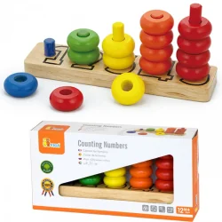 Viga Toys Wooden string game 1–5 for children, 2+ years