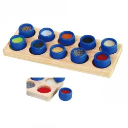 Дървена тактилна игра Viga toys сортер, 3+ години
