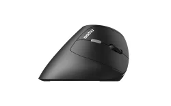 Вертикална безжична мишка Rappo EV250, Черен