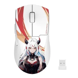 Безжична геймърска мишка Redragon K1ng Max Anime M918, бял
