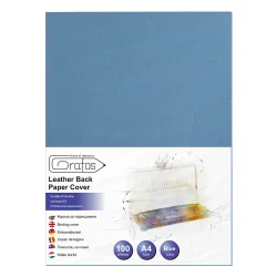 Корица за подв. гръб A4 синя оп. 100