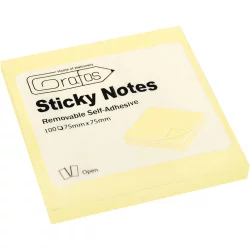 Sticky notes 75/75 yellow pastel 100 sh