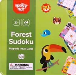 Магнитна настолна игра Tooky toy детско Судоку Горски животни 3+