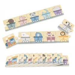 Viga Toys Wooden puzzle Numbers and animals, 2+ years