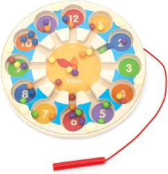 Viga Toys Magnetic wooden clock Labyrinth 18+ months