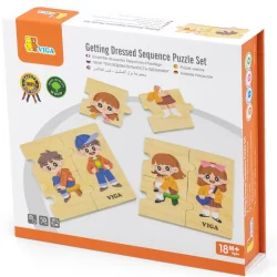 Viga Toys Logical Montessori puzzle Learning to dress, 18+ months