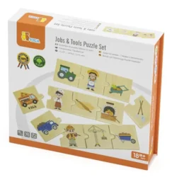 Viga Toys Montessori puzzle Professions and tools, 18+ months