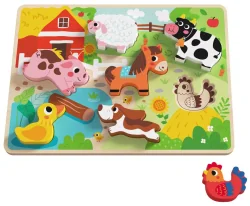 3D пъзел Tooky Toy Животните във фермата, 1+ години