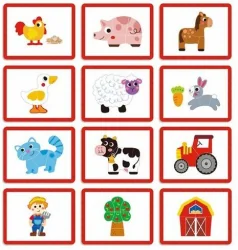 Магнитна детска игра Tooky Toy Ферма, 3 години+