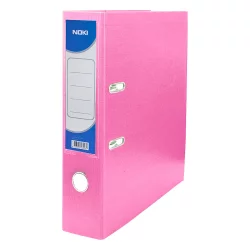 Lever arch file Noki PP A4 8cm pink