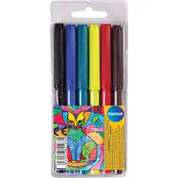 Felt-tip pens Centrum Zoo 80163 6 col.