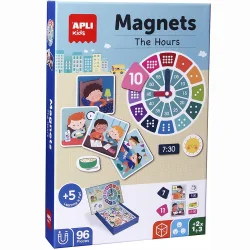 Apli kids Magnetic didactic game Learn the clock