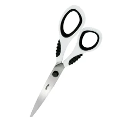 Ножица Milan 20.5 см бяла гумени дръжки