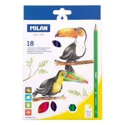 Milan TOUCAN Color Pencils 18 colors
