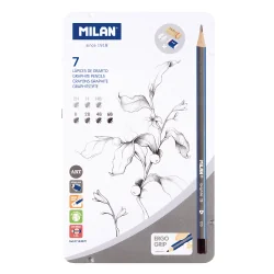 Milan Pencil set 7 pcs metal box