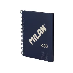 Тетрадка А5 MILAN синя кв.5/5 ТК СП.80л