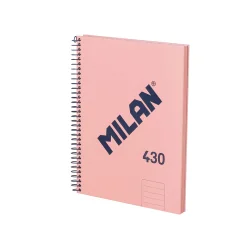 Тетрадка А5 MILAN 1918 розова ТК СП.80л