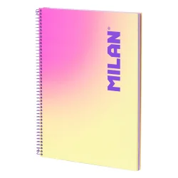 Notebook А4 Milan Sunset yel HC SP 90 sh