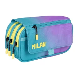 Milan Sunset 3-zip Pencil case empty