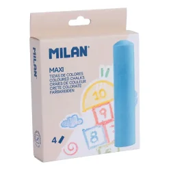 MILAN Maxi Colored chalk 4 pieces
