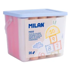 Цветен тебешир MILAN Maxi 20 броя