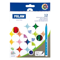 Флумастери Milan Fine 80158 12 цвята