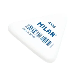 Milan 4836 triangular eraser white