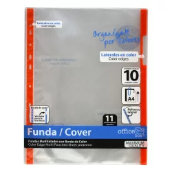 Pocket crystal OfBox A4 orange edge 10pc
