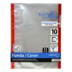 Джоб кристал OfBox A4 с червен ръб оп10