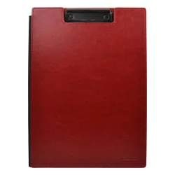 Clipboard with lid OfBox leather Red