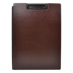 Clipboard with lid OfBox leather Brown