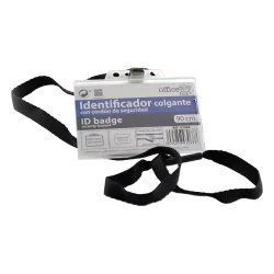 Badge horiz OfBox lanya 90/55mm Black