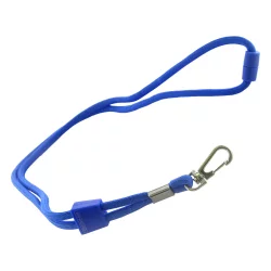 Badge lanya OfBox round dark blue 5pcs