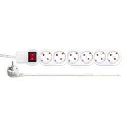 Power strip 6 sockets with 5m switch
