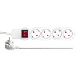 Power strip 4 sockets with 3m switch