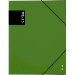 PVC folder with elastic band Verde A4