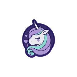 Велкро значка 337/A Purple Unicorn